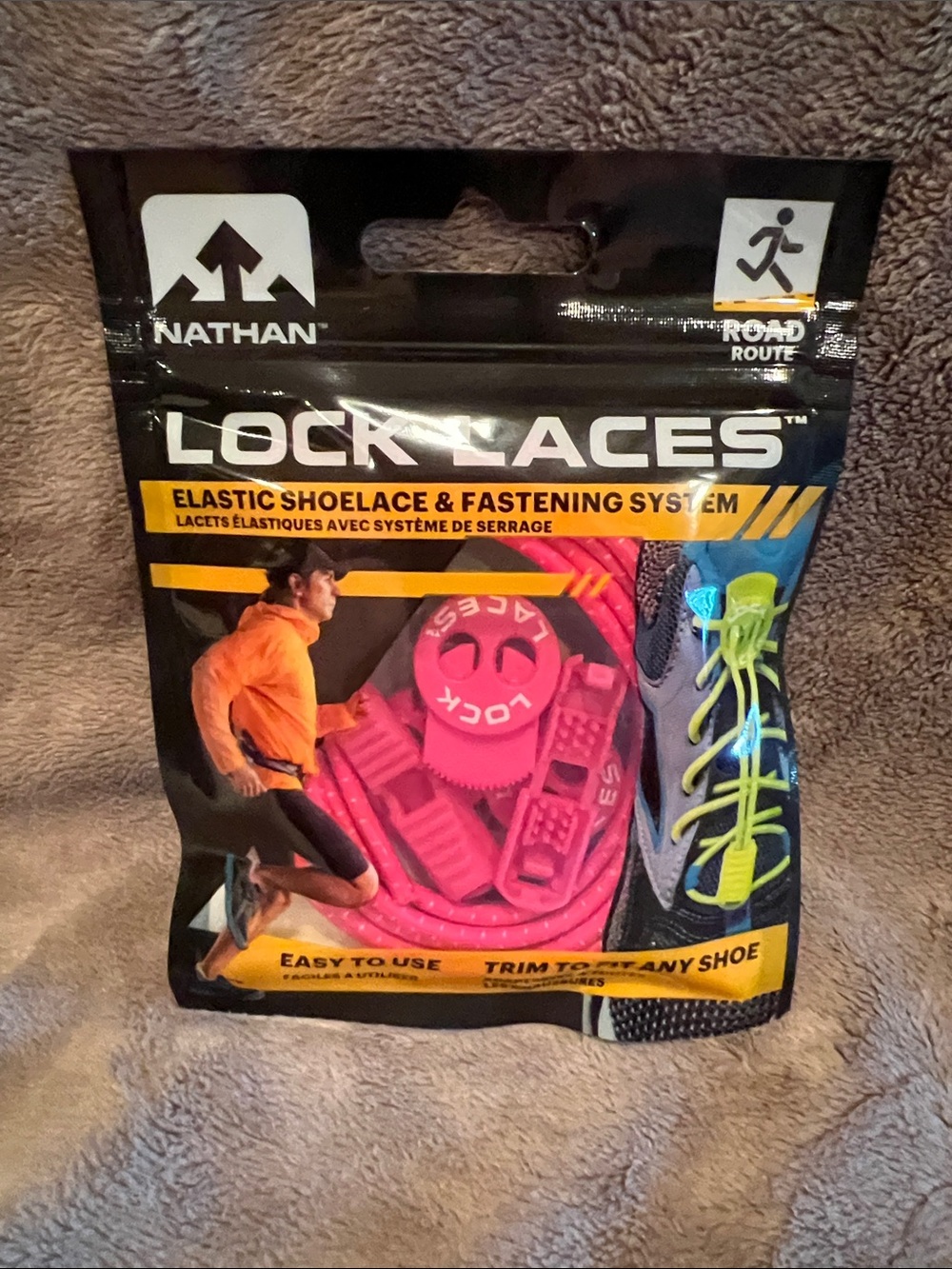 Natan Lock Laces Elastic Shoelace & Fastening System - Neon Pink